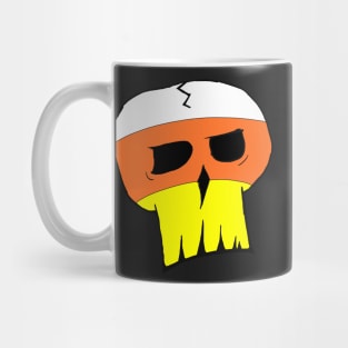 Candy Corn Color Skull Mug